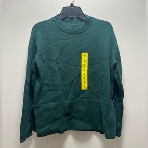 NEW GAP WOMENS GREEN CREW NECK SWEATER SIZE: S